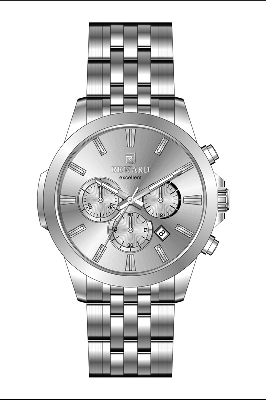 A146781 Çelik Kordonlu VIP Erkek Kol Saati A146781 - Görsel 1