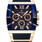 Erkek Kol Saati Quartz Takvimli Lacivert Kadran Çelik-Silikon Kordon Lacivert-Rose A141133