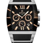 Erkek Kol Saati Quartz Takvimli Siyah Kadran Çelik-Silikon Kordon Siyah-Gri 45 mm A141134