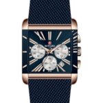 Erkek Kol Saati Quartz Takvimli Lacivert Kadran Hasır Kordon Lacivert 37 mm A141455