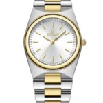 Kadın Kol Saati Quartz Beyaz Kadran Çelik Kordon Gümüş-Altın 30 mm Hediyelik A142833