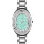 Kadın Kol Saati Quartz Takvimli Mavi Kadran Çelik Kordon Gümüş 28 mm A145383