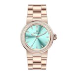 Kadın Kol Saati Quartz Mavi Kadran Çelik Kordon Rose Altın 24 mm A145601