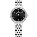 Kadın Kol Saati Quartz Siyah Kadran Çelik Kordon Gümüş 24 mm A145724