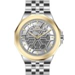 Erkek Kol Saati Otomatik Takvimli Gümüş Kadran Çelik Kordon Gümüş 45 mm A145826