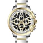 Erkek Kol Saati Quartz Takvimli Siyah Kadran Çelik Kordon Gümüş 50 mm A145936