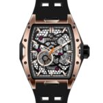 Erkek Kol Saati Otomatik Siyah Kadran Silikon Kordon Siyah 50 mm A146048