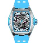 Erkek Kol Saati Otomatik Mavi Kadran Silikon Kordon Mavi 50 mm A146052