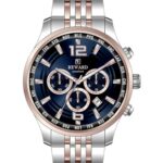 Erkek Kol Saati Quartz Takvimli Lacivert Kadran Çelik Kordon Rose-Gümüş 45 mm A146129