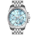 Erkek Kol Saati Quartz Takvimli Mavi Kadran Çelik Kordon Gümüş 45 mm A146141