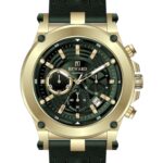 Erkek Kol Saati Quartz Takvimli Yeşil Kadran Deri Kordon Yeşil 47 mm A146184