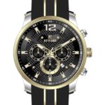 Erkek Kol Saati Quartz Takvimli Siyah Kadran Silikon Kordon Siyah 50 mm A146205