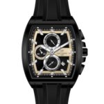 Erkek Kol Saati Quartz Takvimli Krem-Siyah Kadran Silikon Kordon Siyah 46 mm A146217