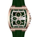 Erkek Kol Saati Quartz Takvimli Yeşil Kadran Silikon Kordon Yeşil 46 mm A146222