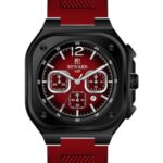 Erkek Kol Saati Quartz Takvimli Kırmızı Kadran Silikon Kordon Kırmızı 43 mm A146232