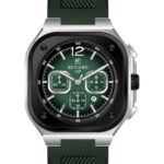 Erkek Kol Saati Quartz Takvimli Yeşil Kadran Silikon Kordon Yeşil 43 mm Hediyelik A146235