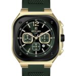 Erkek Kol Saati Quartz Takvimli Yeşil Kadran Silikon Kordon Yeşil 43 mm A146238