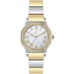 Kadın Kol Saati Quartz Beyaz Kadran Çelik Kordon Gümüş-Altın 30 mm A146246