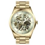 Erkek Kol Saati Otomatik Beyaz Kadran Çelik Kordon Altın 45 mm A146297