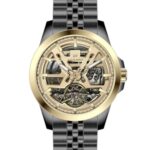 Erkek Kol Saati Otomatik Altın Kadran Çelik Kordon Füme 45 mm A146309