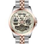 Erkek Kol Saati Otomatik Yeşil Kadran Çelik Kordon Gümüş-Rose 45 mm A146311