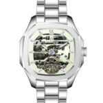 Erkek Kol Saati Otomatik Gri Kadran Çelik Kordon Gümüş 47 mm A146326