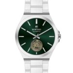 Erkek Kol Saati Otomatik Yeşil Kadran Çelik Kordon Gümüş 44 mm Hediyelik A146343