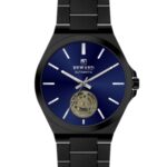 Erkek Kol Saati Otomatik Lacivert Kadran Çelik Kordon Siyah 44 mm A146351