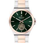 Erkek Kol Saati Otomatik Yeşil Kadran Çelik Kordon Gümüş-Rose 44 mm A146356