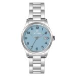 Kadın Kol Saati Quartz Takvimli Mavi Kadran Çelik Kordon Gümüş 30 mm A146462