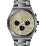 Erkek Kol Saati Quartz Takvimli Krem Kadran Çelik Kordon Füme 45 mm A146481