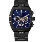 Erkek Kol Saati Quartz Takvimli Lacivert Kadran Çelik Kordon Siyah 46 mm A146521