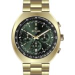 Erkek Kol Saati Quartz Takvimli Yeşil Kadran Çelik Kordon Altın 47 mm A146538