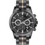 Erkek Kol Saati Quartz Takvimli Füme Kadran Çelik Kordon Füme 44 mm A146559