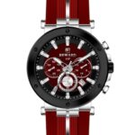 Erkek Kol Saati Quartz Takvimli Kırmızı Kadran Çelik Kordon Kırmızı 45 mm A146565