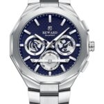 Erkek Kol Saati Quartz Takvimli Lacivert Kadran Çelik Kordon Gümüş 44 mm A146723