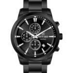 Erkek Kol Saati Quartz Takvimli Siyah Kadran Çelik Kordon Siyah 45 mm A146756