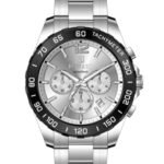 Erkek Kol Saati Quartz Takvimli Beyaz Kadran Çelik Kordon Gümüş 46 mm A146771