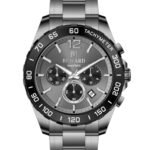 Erkek Kol Saati Quartz Takvimli Füme Kadran Çelik Kordon Gümüş 46 mm A146775