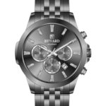 Erkek Kol Saati Quartz Takvimli Füme Kadran Çelik Kordon Füme 44 mm A146785