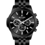 Erkek Kol Saati Quartz Takvimli Siyah Kadran Çelik Kordon Siyah 44 mm Hediyelik A146786