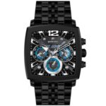 Erkek Kol Saati Quartz Takvimli Siyah Kadran Çelik Kordon Siyah 45 mm A146796