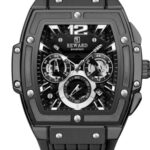 Erkek Kol Saati Quartz Takvimli Siyah Kadran Silikon Kordon Füme 48 mm A146869