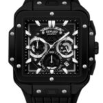 Erkek Kol Saati Quartz Takvimli Siyah Kadran Silikon Kordon Siyah 48 mm A146888