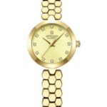 Kadın Kol Saati Quartz Altın Kadran Çelik Kordon Altın 24 mm A146904