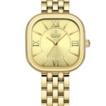 Kadın Kol Saati Quartz Altın Kadran Çelik Kordon Altın 27 mm A146914