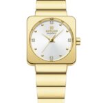 Kadın Kol Saati Quartz Beyaz Kadran Çelik Kordon Altın 27 mm A146934