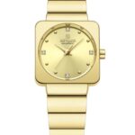 Kadın Kol Saati Quartz Altın Kadran Çelik Kordon Altın 27 mm A146935