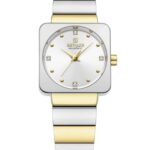 Kadın Kol Saati Quartz Beyaz Kadran Çelik Kordon Altın-Gümüş 27 mm A146937