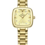 Kadın Kol Saati Quartz Altın Kadran Çelik Kordon Altın 27 mm A146945